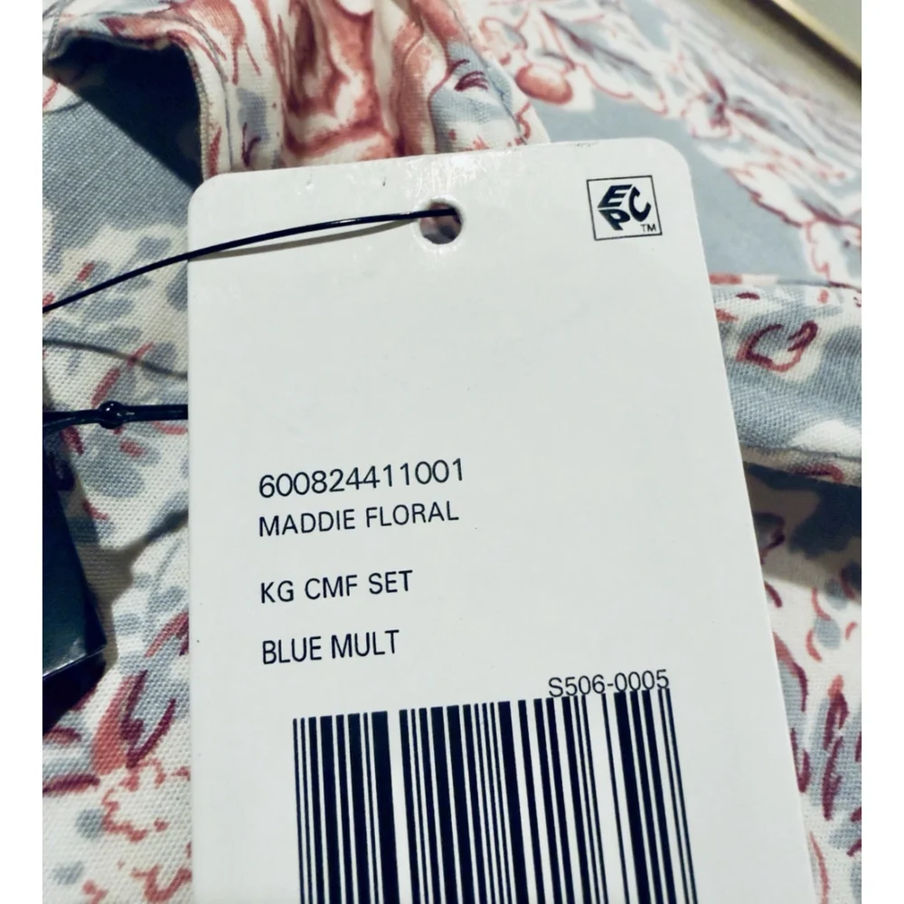 Ralph Lauren Maddie Floral King Comforter Set Maddie Stripe Euro Shams 5 Pieces